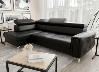 Leather sofa L-shape Couch Living room Corner Design Living landscape Couches Sofas new
